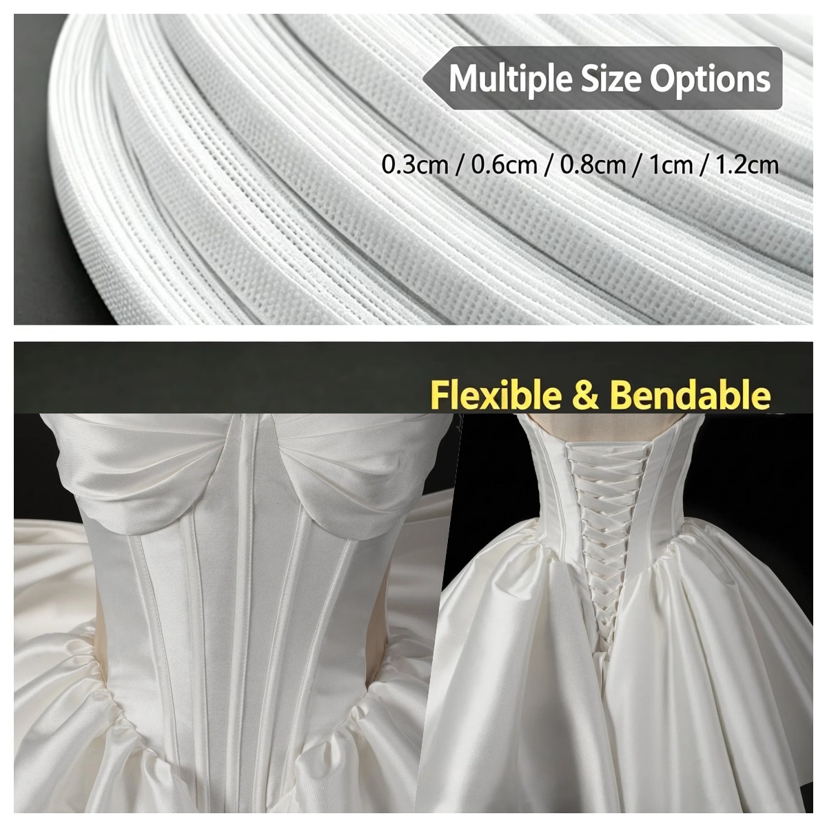 Wedding Dress - 50~200 Yards Rolle Polyester-Fischgrätband für BHs,