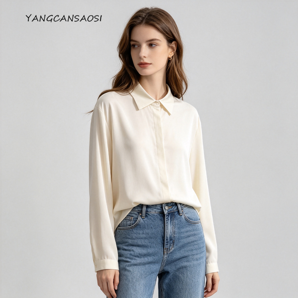 Silk Blouse - Plus Size Damenmode Frühherbst Neu 93%