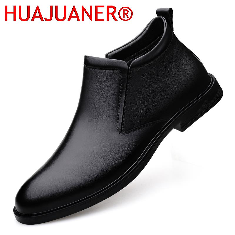 Formal Dress - Chelsea Stiefel Schwarz männer Kurze Echtes