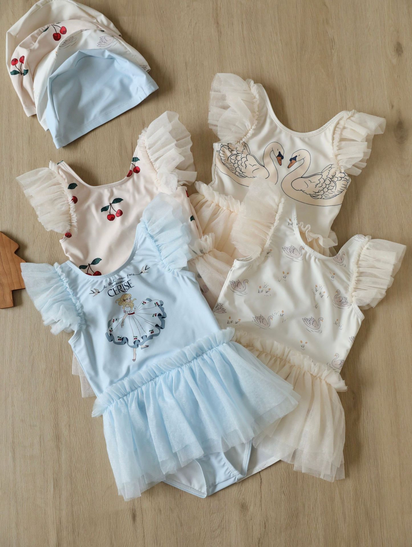 Lace Dress - 2026 Neuer Mädchen-Badeanzug Spitzen-Prinzessinnenkleid Bademode Süße
