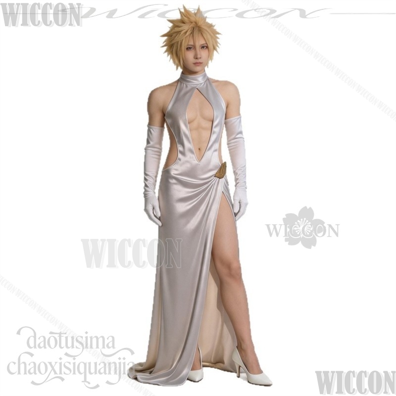 FF7 Cosplay Cloud Hochgeschlit – Evening Gown Bewertung und Preis