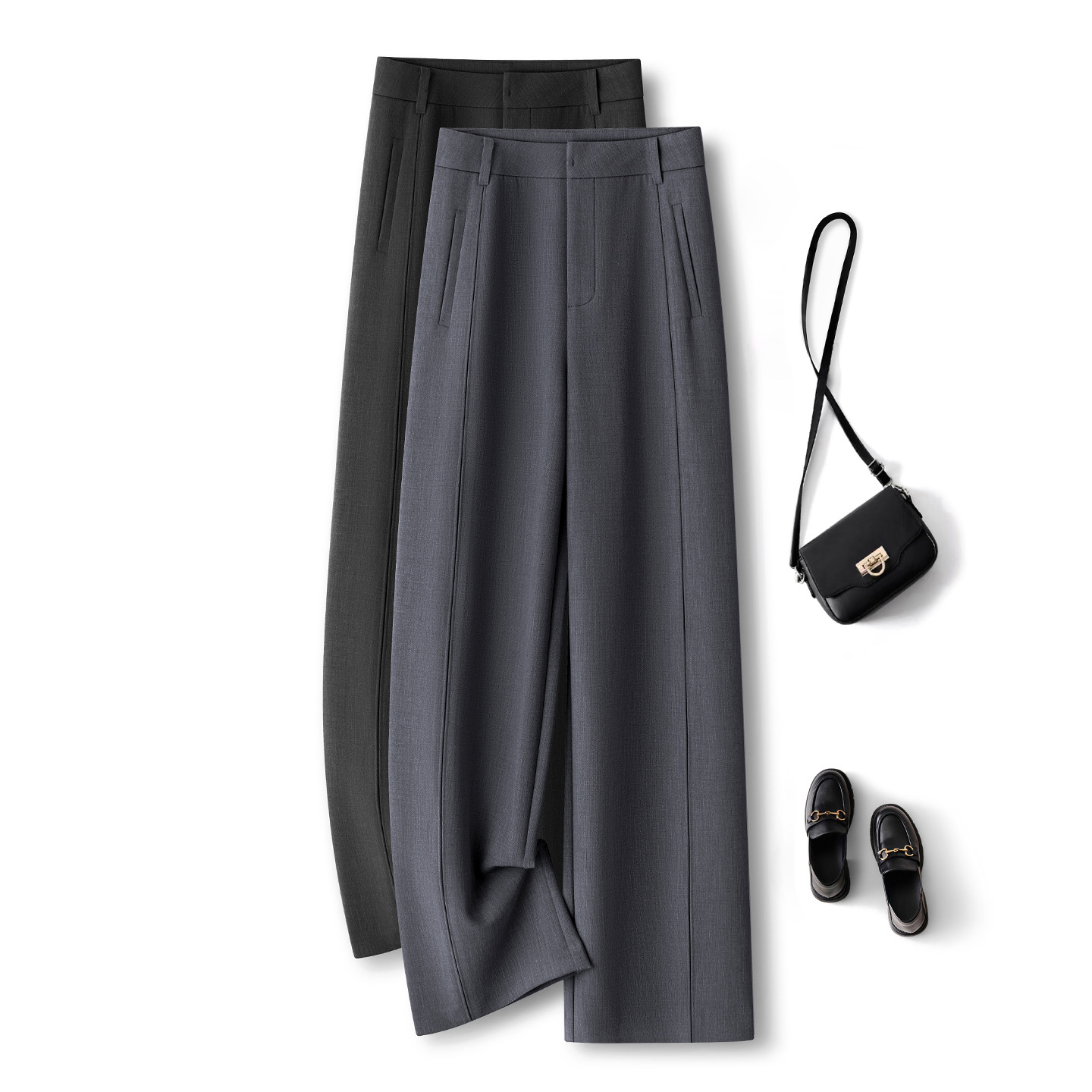 Damenhose mit weitem Bein, hoc – Tailored Trouser Wide Bewertung und Preis
