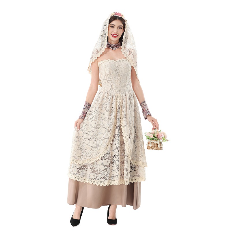 Vintage-Spitzen-Maxikleid für  – Wedding Dress Bewertung und Preis