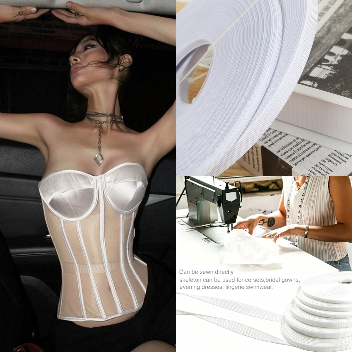 Polyester-Fischgrätband, Krino – Wedding Dress Bewertung und Preis