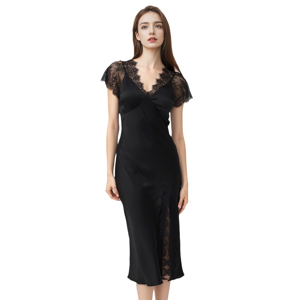 Damen Sexy Spitzen-Seidennacht – Lace Dress Bewertung und Preis