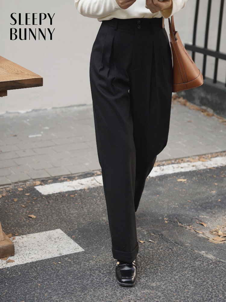 Wollähnliche Hose mit hoher Ta – Tailored Trouser Wide Bewertung und Preis