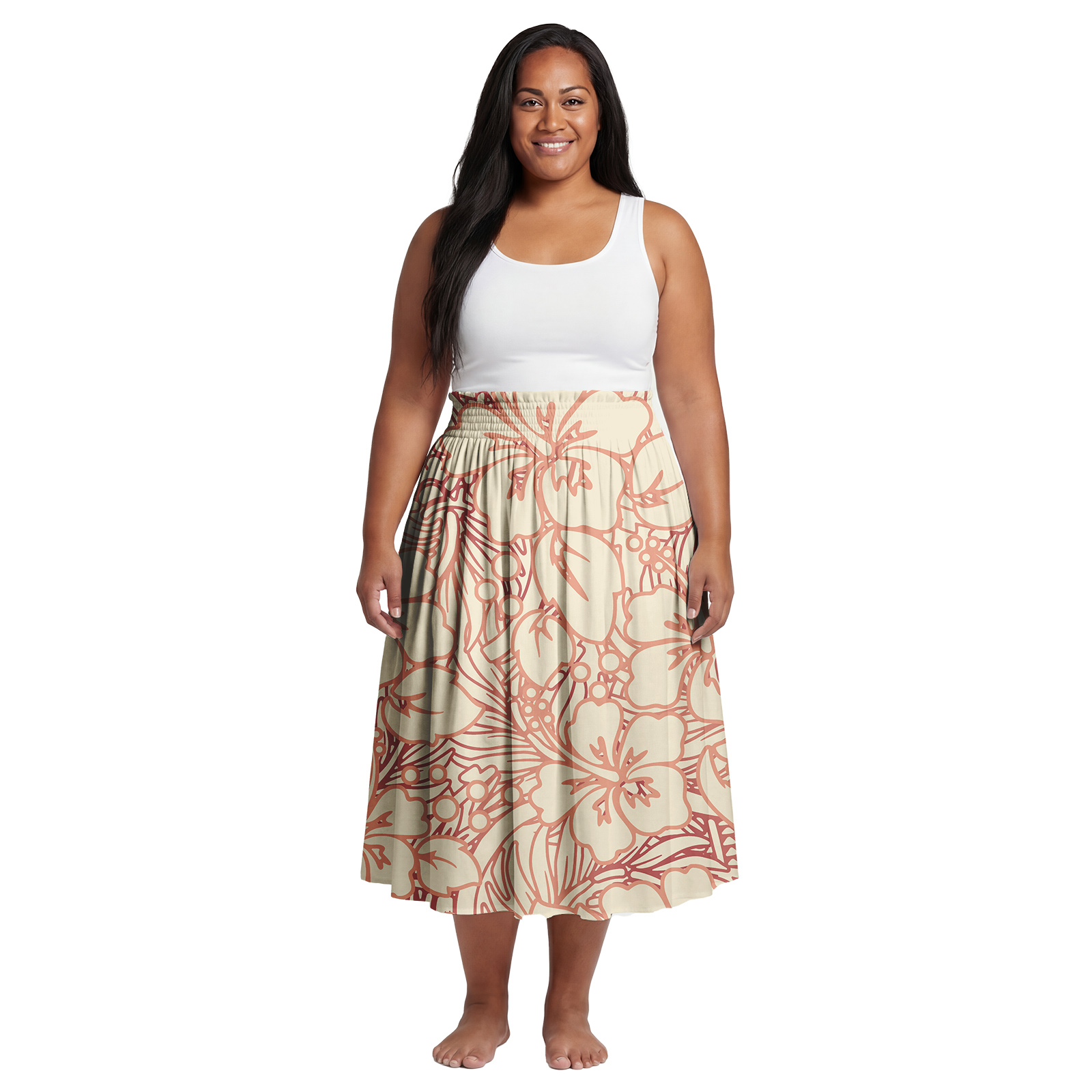 Exzellentes Blumenmuster-Kleid – Midi Dress Bewertung und Preis
