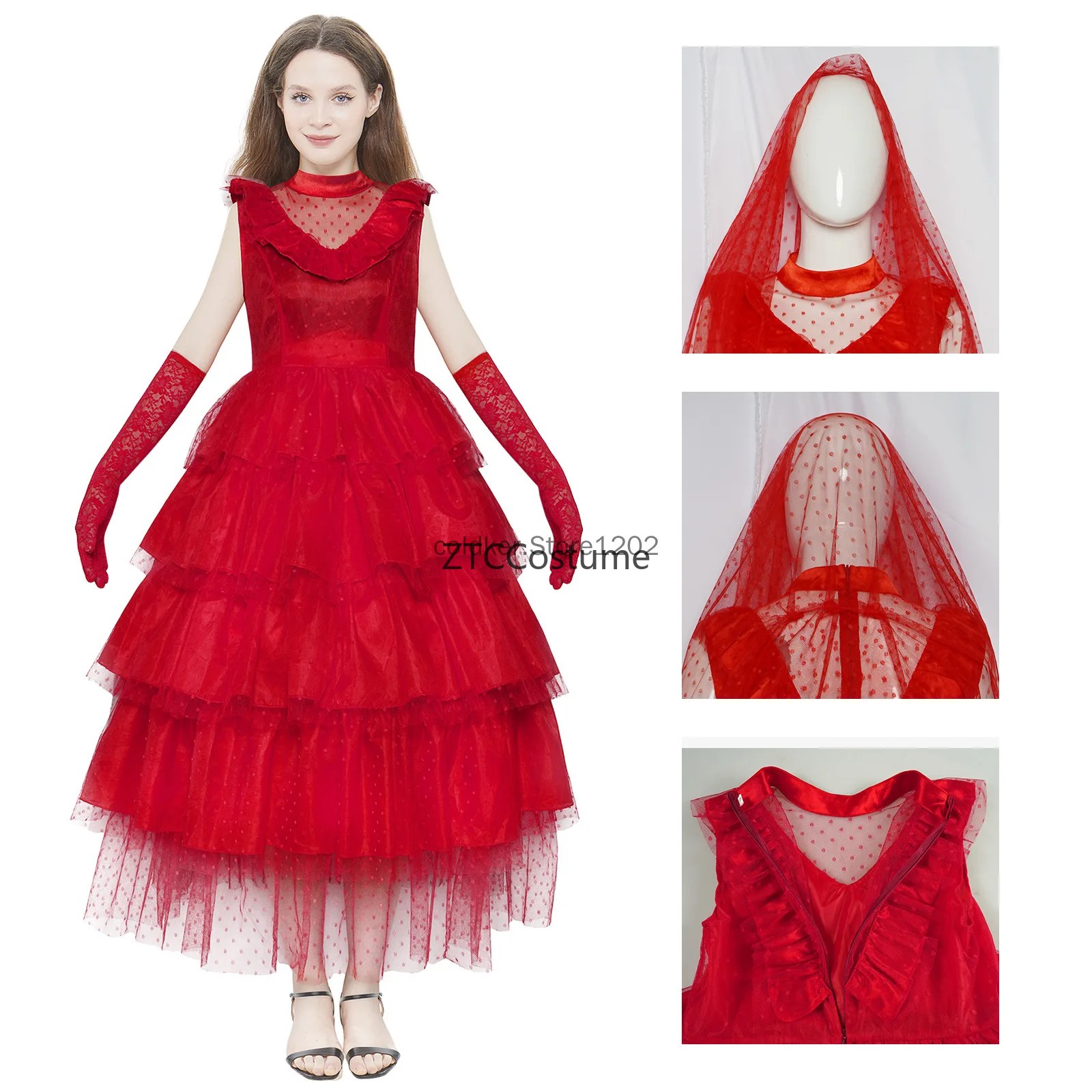 Lydia Deetz Cosplay-Kostüm Got – Evening Gown Bewertung und Preis